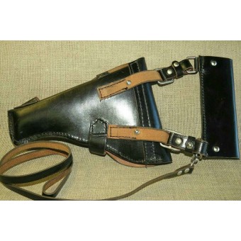 NAVY  black leather TT-33 holster. Espenlaub militaria