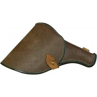 Post war brown artificial leather Nagant 1895 holster. Espenlaub militaria