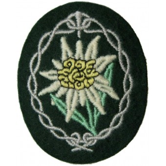 Wehrmacht Heer, sleeve patch for Gebigsjager. Espenlaub militaria