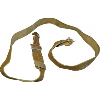 WW2 pattern Mosin-Nagant rifle shoulder leather sling in mint condition. Espenlaub militaria