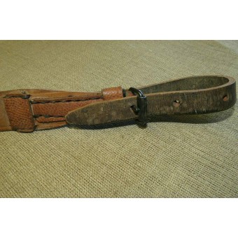 WW2 PPD, PPsch leather sling, remake from a Canadian made WW1 rifle slings.. Espenlaub militaria