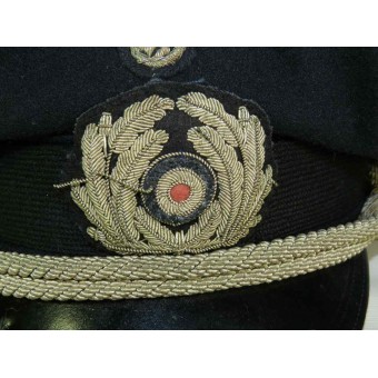 3rd Reich Kriegsmarine visor hat for an officer in administration. Espenlaub militaria