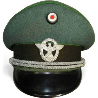 3rd Reich WW2 issued Ordnungspolizei officers visor hat. Espenlaub militaria