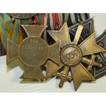 Medal bar with 16 medals, from pre-ww1 period till ww2. Espenlaub militaria