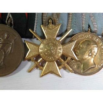 Medal bar with 9 medals, from pre-ww1 period till ww2. Espenlaub militaria