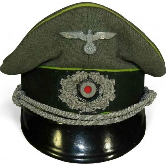 Wehrmacht Heer Panzergrenadier or motorized infantry officers visor hat. Espenlaub militaria
