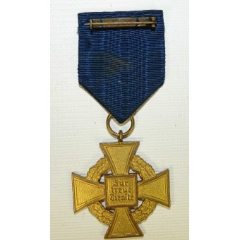 3rd Reich 40 years of Faithful Service decoration in Gold. Espenlaub militaria