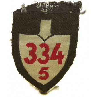 Brown shield for RAD Abteilung 5/334 for district XXXIII Alpenland. Espenlaub militaria