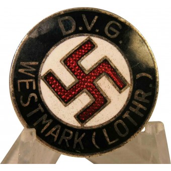 Deutscher Volksgenossen Bund DVG Westmark membership badge. W.REDO. Espenlaub militaria
