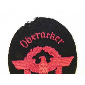 Fire police/ Feuerschutzpolizei town Oberacker sleeve eagle. Espenlaub militaria