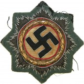 German cross in gold 1941. Cloth Feldgrau wool for Wehrmacht Heer
