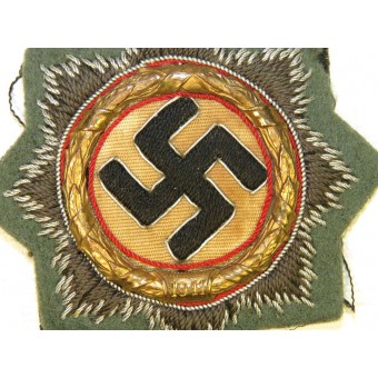 German cross in gold 1941. Cloth Feldgrau wool for Wehrmacht Heer. Espenlaub militaria
