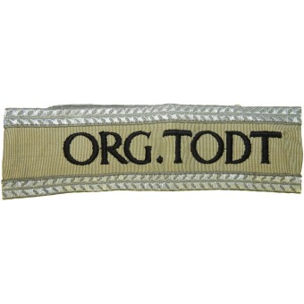 Higher officer of Organisation Todt cufftitle. Espenlaub militaria