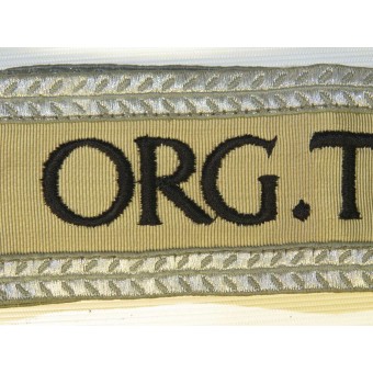 Higher officer of Organisation Todt cufftitle. Espenlaub militaria