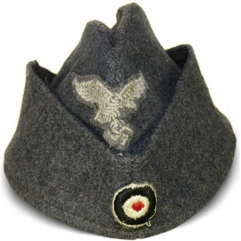 Luftwaffe M 40 Feldmuetze side hat, dated 1942. Espenlaub militaria