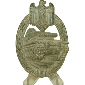 Silver class Panzerkampfabzeichen - Tank assault badge decoration, oxidazed. Espenlaub militaria