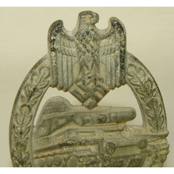 Silver class Panzerkampfabzeichen - Tank assault badge decoration, oxidazed. Espenlaub militaria