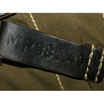 Pair of pouches for MP 38 & 40 submachine gun/ Magazintasche MP38 u. 40. Mint.. Espenlaub militaria