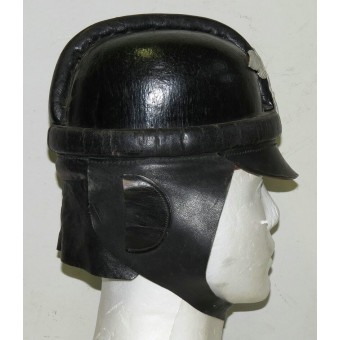 NSKK motorcyclists leather crash helmet first model. Espenlaub militaria