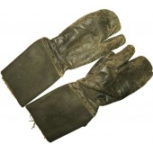 Leather protective gloves for armored troops member. RKKA. 