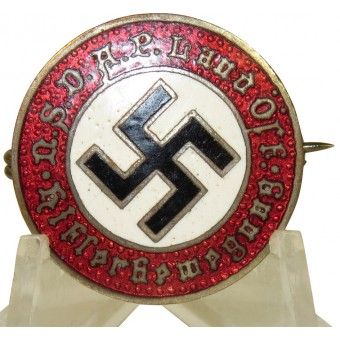 Early Austrian Nazi Party badge 1933-34. NSDAP Land Öst.Hitlerbewegung. Espenlaub militaria