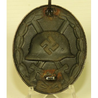 German WW2 wound badge, 3rd calss, steel, FK marked.. Espenlaub militaria