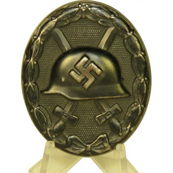 German WW2 wound badge, 3rd calss, steel, FK marked.. Espenlaub militaria