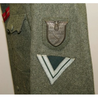 Obergefreiter Kraftfahrer/Driver M 42 tunic - Kuban campaign awarded. Espenlaub militaria