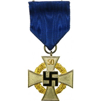 Treue Dienst Ehrenzeichen, 50 Jahre- German Faithful Service Cross-50 years First Class. Espenlaub militaria