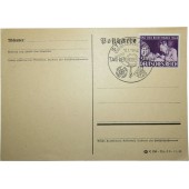 First day postcard Tag der Briefmarke. 11. Januar 1942 Stuttgart
