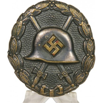 3rd Reich wound badge in black, 1939, 1st type. Espenlaub militaria