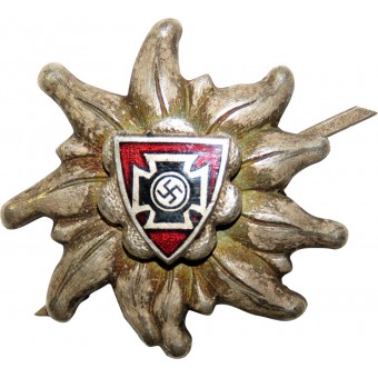 NS-Reichskriegerbund NSRKB edelweiss traditional cap badge Gau Hochland. Espenlaub militaria