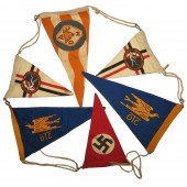 3er Reich Juego de 5 banderines Deutscher Touring Club - DTC