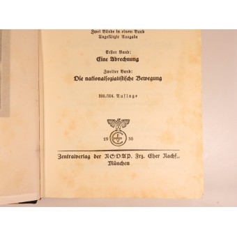 Adolf Hitler book Mein Kampf. Wedding gift Südtondern-Neukirchen area. Espenlaub militaria