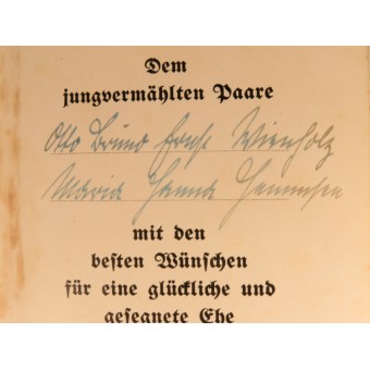 Adolf Hitler book Mein Kampf. Wedding gift Südtondern-Neukirchen area. Espenlaub militaria