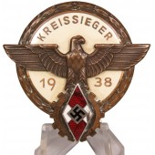 HJ Ehrenzeichen Kreissieger im Reichsberufswettkampf 1938 G.B