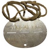 Dog tag SS Wach-Bataillon Prag