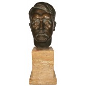 Adolf Hitler als Führer und Reichskanzler bronze bust, Ley/WMF