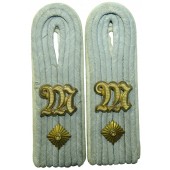 Wehrmacht Shoulder boards for lieutenant in a MG battalion