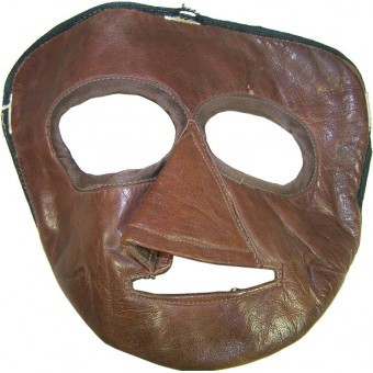 Pre war Soviet flyers leather face mask marked 194?. Espenlaub militaria