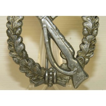 Infanteriesturmabzeichen ( ISA), Infantry assault badge, silver class. Die struck rifle. Espenlaub militaria