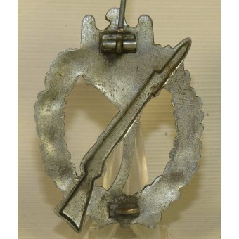 Infanteriesturmabzeichen ( ISA), Infantry assault badge, silver class. Die struck rifle. Espenlaub militaria