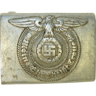 SS-VT or Waffen SS Aluminum SS 36/40 RZM belt buckle - Overhoff. Espenlaub militaria
