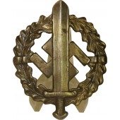 SA Sportabzeichen -Bronze, marked EIGENTUM d.S.A. SPORTABZ.-HAUPTSTELLE Fechler Bernbach/SA