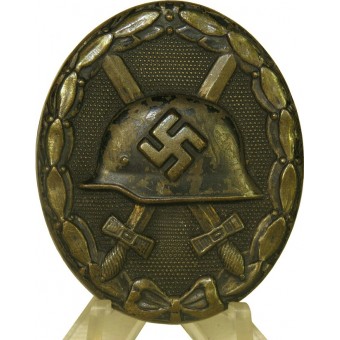 Wound badge in black 1939. Verwundetenabzeichen in Schwarz L/16 -Steinhauer & Luck Ludenscheid. Espenlaub militaria