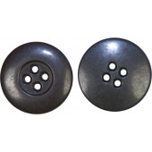 German dark brown-gray big bakelite 22 mm button for tank wraps, tunics