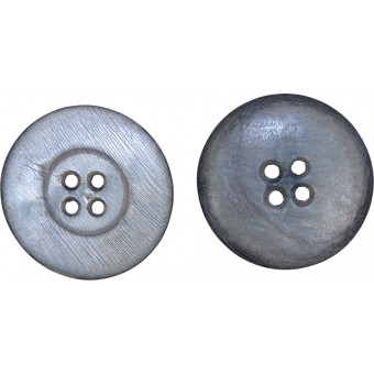 Grey bone 23-mm button for WW1 and WW2 German uniforms. Espenlaub militaria