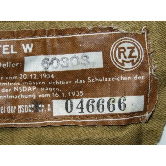 NSDAP political leader overcoats RZM label -  Pl. Mantel. Espenlaub militaria