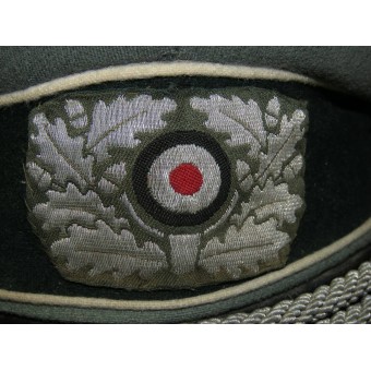Wehrmacht Heer Infantry visor hat,  re-styled  to crusher.. Espenlaub militaria