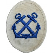 Kriegsmarine Helmsmen NCO Career Sleeve Insigniaб para uniformes blancos de verano de la marina.